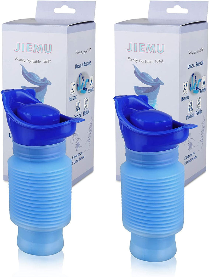 [Australia] - EEEKit Shrinkable Urinal,750ML Male Female Portable Mobile Toilet Potty Pee Urine Bottle, Reusable Emergency Urinal for Camping Car Travel Traffic Jam and Queuing 