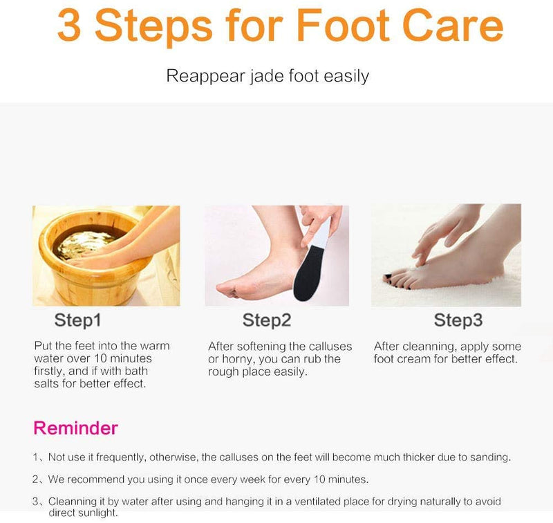[Australia] - Rainmae Foot Files for Hard Skin,8 Packs Double-Sided Foot Rasp File and Callus Hard Skin Remover for Wet and Dry Cracked Feet(White) 