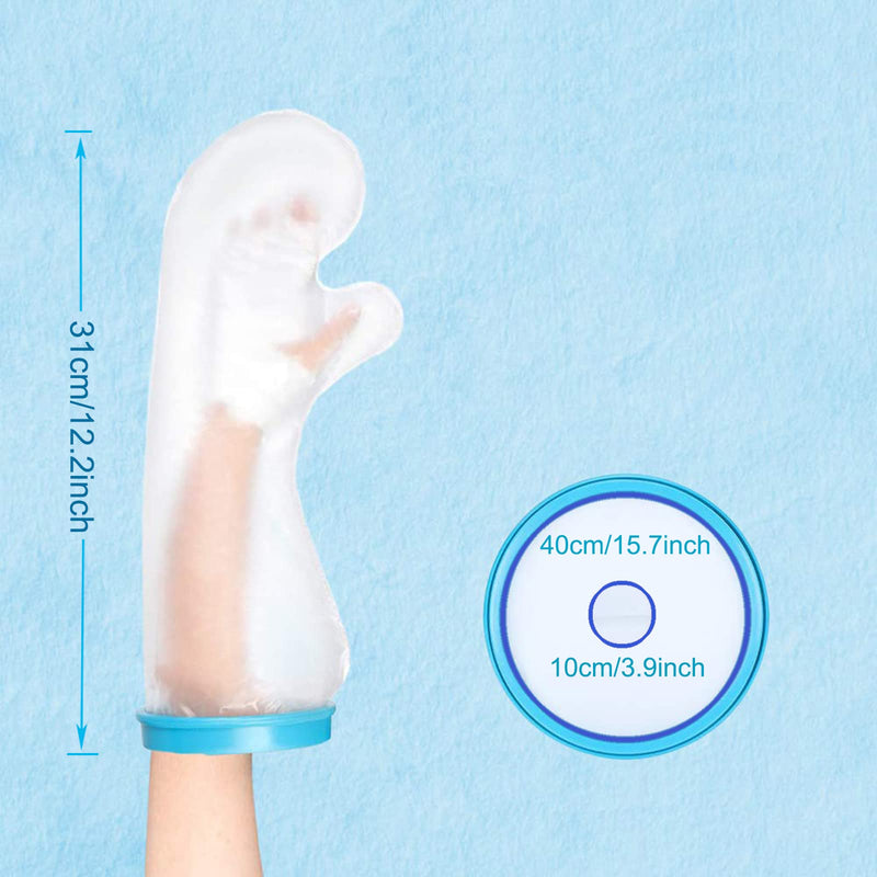 [Australia] - Fasola Child Cast Cover Arm Waterproof for Shower, Plaster Hand Sleeve Dressing Protector for Broken Wrist, Elbow, Fingers Wound, Burns, Reusable Cast Bag Full Arm Keep Wounds & Bandage Dry, 12 inch 2-3 Yrs (31cm) 