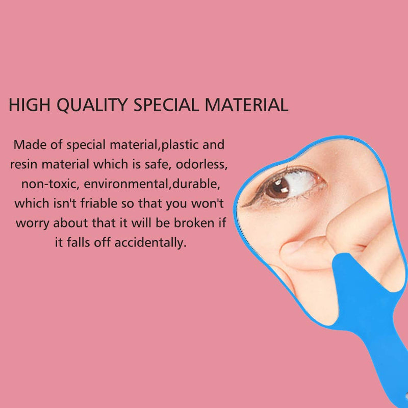 [Australia] - Dental Mirror, Teeth Inspection Mirror, Dentist Oral Hygiene Mouth Mirror, Plastic Handle Dental Care Hand Mirror Tool, Fashionable Cute Tooth Mirror for Dental Clinics (Blue) 