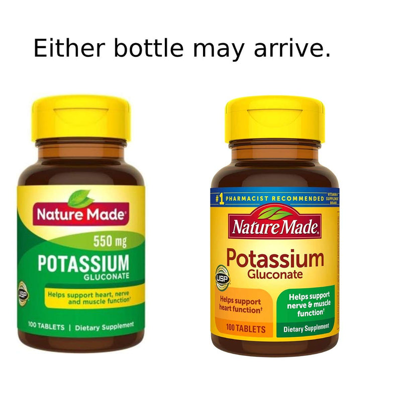 [Australia] - Nature Made Potassium Gluconate 550mg, 100 tablets 