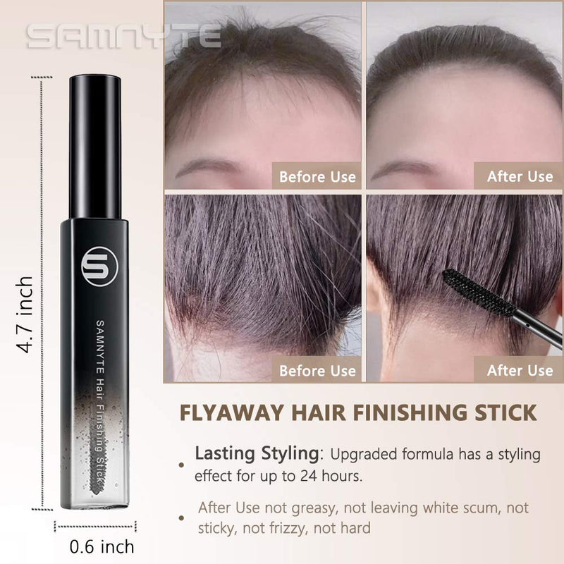 [Australia] - Samnyte Hair Finishing Stick, 2 Pack × 18ML Hair Feel Stick Hair Mascara for Flyaway Hair Tamer Shaping Gel Moisturizing Not-greasy Flash Moment Stick Bangs Stereotypes Cream 