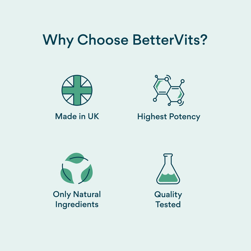 [Australia] - BetterVits Probiotic Complex | 30B CFU | Gut Health | Digestion | Bloating | IBS | with Prebiotic 