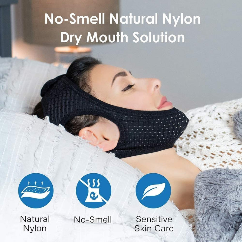 [Australia] - Chin Straps for Snoring, Anti Snoring Chin Strap Devices, Vosaro Jaw Strap for Sleeping with Men Women, Adjustable and Breathable for User Keep Closed While Sleeping for Snorers 