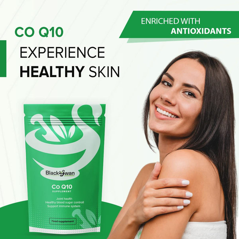 [Australia] - Black Swan Co Q10 mg Softgels - Supports Healthy Blood Pressure, Immune System, and Joint Health - Natural Antioxidant Supplement (120 Softgels) 120 Count (Pack of 1) 