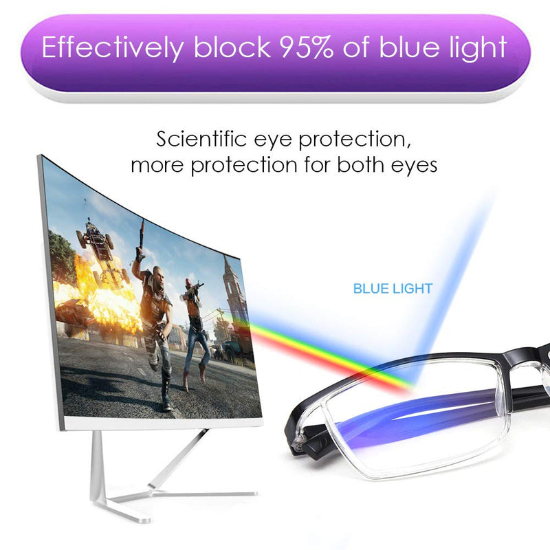 [Australia] - TERAISE 4PCS Fashion Anti-Blue Light Reading Glasses Quality Readers Glassesfor Men and Women Computer/Cell Phone Blue Light Blocking Reader Glasses Frame for Reading Case Included +0 Magnification (Pack of 4) Black 
