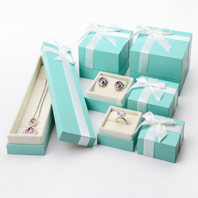 [Australia] - Oirlv Necklace Bracelet Pendant Gift Box With Pure White Bow Ribbons Jewelry Gift Case for Birthday,Anniversary,Engagement,Proposal Bracelet/Necklace/Long chain Box 
