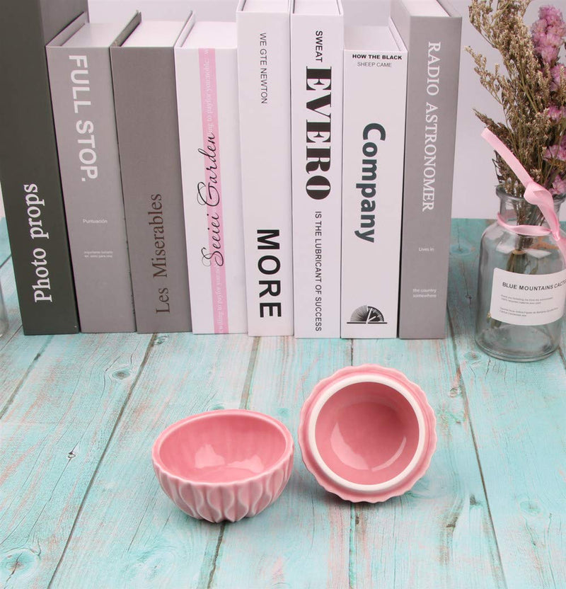[Australia] - SEVENBEES Small Ceramic Flamingo Figurine Trinket Box for Jewelry,Ring,Earrings,Trinkets Tower,Wedding Candy 