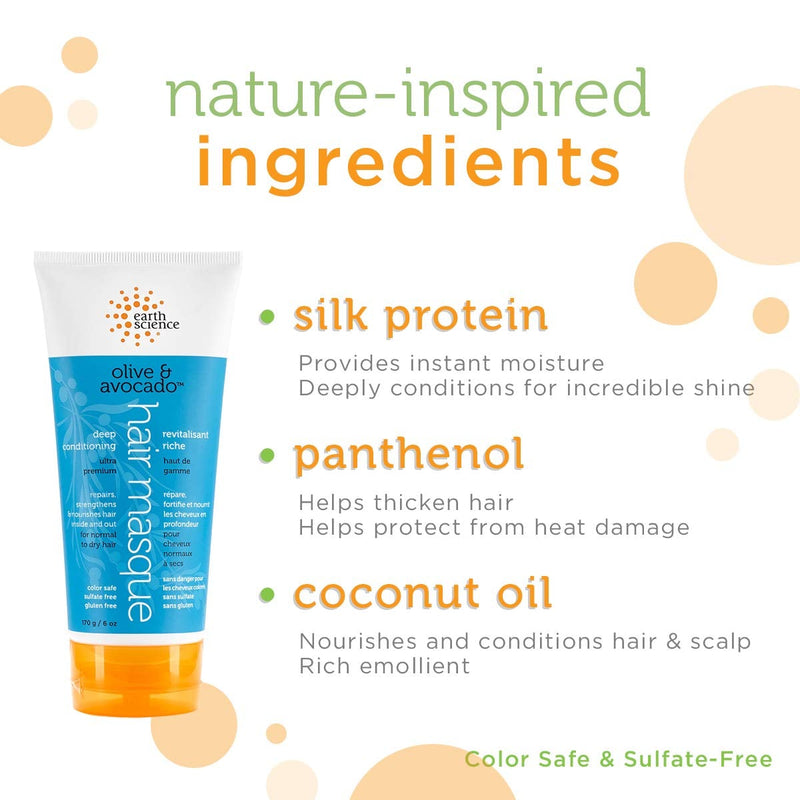 [Australia] - Earth Science Olive and Avocado Deep Conditioning Hair Masque 