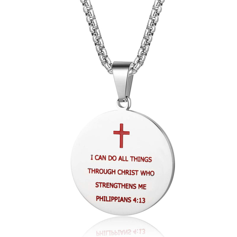 [Australia] - Rehoboth Baseball Athletes Jersey Number 0-99 Cross Pendant Necklace for Boys Girls Women Men 24 Inch (22"+2" Adjustable) Stainless Steel Chain Philippians 4:13 on Back I CAN DO All Things NO.21 