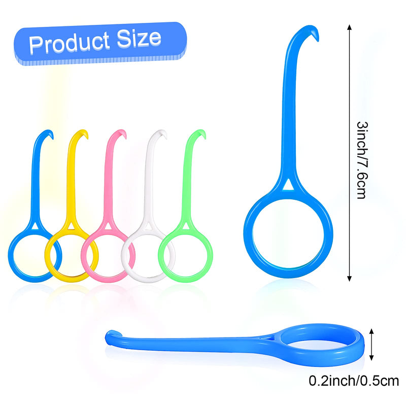 [Australia] - 5 Pieces Aligner Removal Tool Retainer Remover Tool Kits Invisiline Chewies and Remover Tool Invisible Aligner Braces Remover Hook for Tooth Cleaning Oral Care (White, Yellow, Pink, Green, Blue) White, Yellow, Pink, Green, Blue 