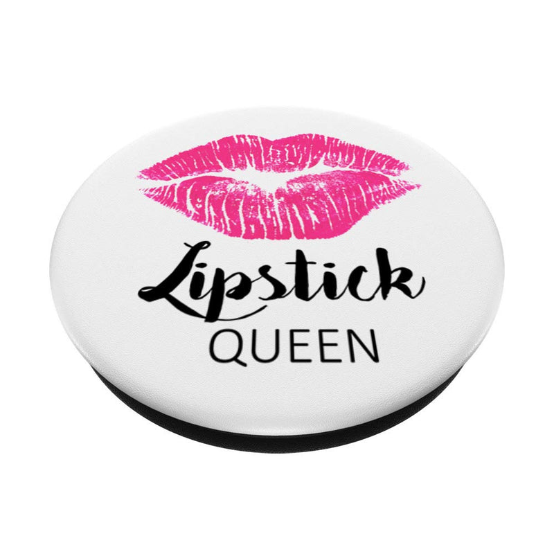 [Australia] - Lipstick Queen MUA MLM Makeup Consultant Lipstick Lips PopSockets Grip and Stand for Phones and Tablets Black 