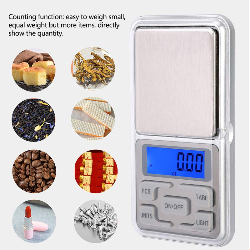 [Australia] - Portable Scale Electronic Scale Pocket Scale Digital Scale Digital Portable for Home(100g) 100g 