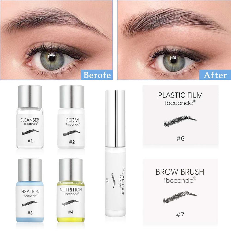 [Australia] - Brow Lamination Kit, Professional Brow Lift Kit, Semi-Permanent Brow Perming Kit, 3D Eyebrow Lifting Eyebrow Enhancer Brows Styling Kit For Salon Home Use, Natural and Long Lasting 