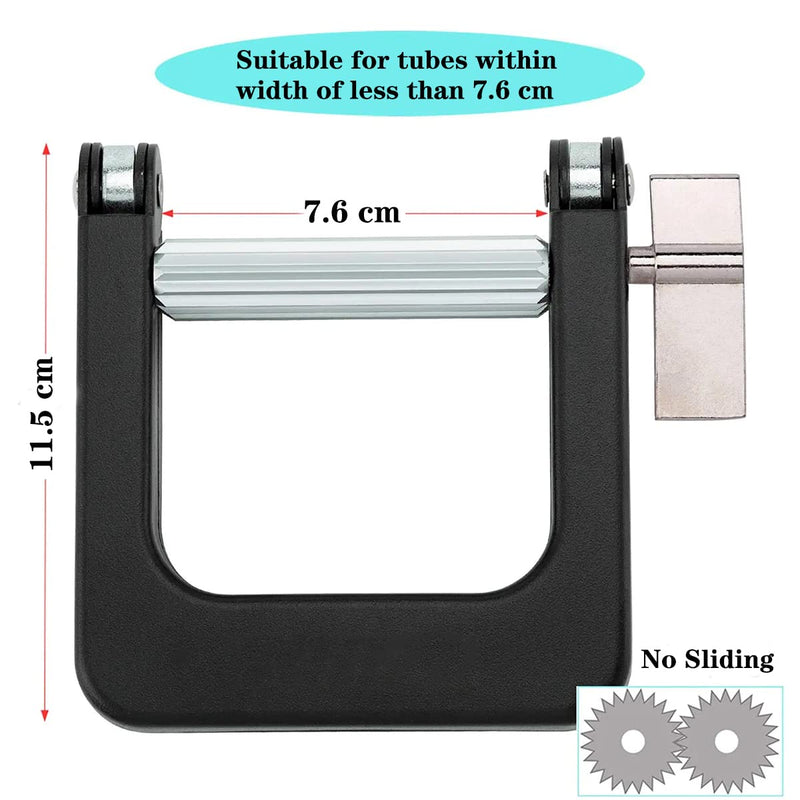 [Australia] - UDQYQ Metal Toothpaste Tube Squeezer,Large Aluminium Paint Tube Wringer Roller Dispenser for Paint Tubes,Hair Color Dye,Cosmetics,Ketchup. (Black) Black 