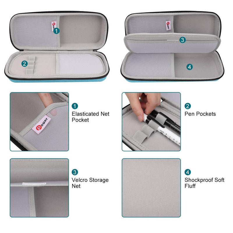 [Australia] - Opoway Stethoscope Carrying Case, Stethoscope Travel Case for 3M Littmann Classic III, Cardiology IV Diagnostic, MDF Acoustica Stethoscopes - Extra Room for Nurse Accessories (Turquoise) Turquoise 
