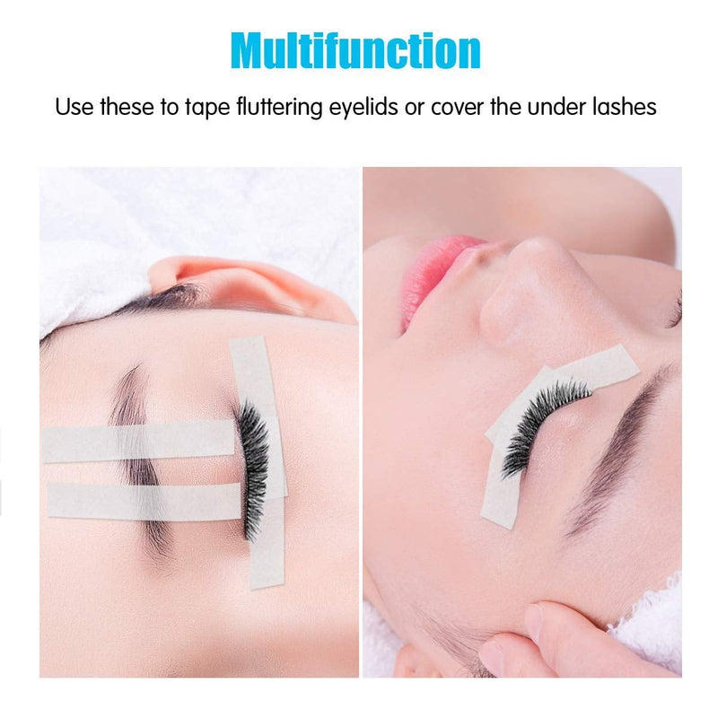 [Australia] - Eyelash Extension Kit 410Pcs, including Stainless Steel Precision Tweezers Set, Disposable Eyelash Mascara Brush Wand, Cotton Swabs 200Pcs, Cup Rings 100Pcs, Tapes, Eyelash Holder Pad 