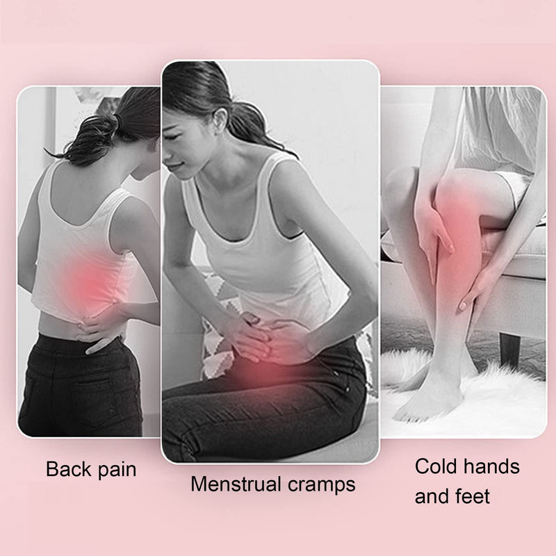[Australia] - 3 Gears Electric Menstrual Heating Pad, Adjustable Cramp Heating Belt Waist Support Heating Belt for Period Pain Relief Cramps Belly Lumbar (pink) Pink 