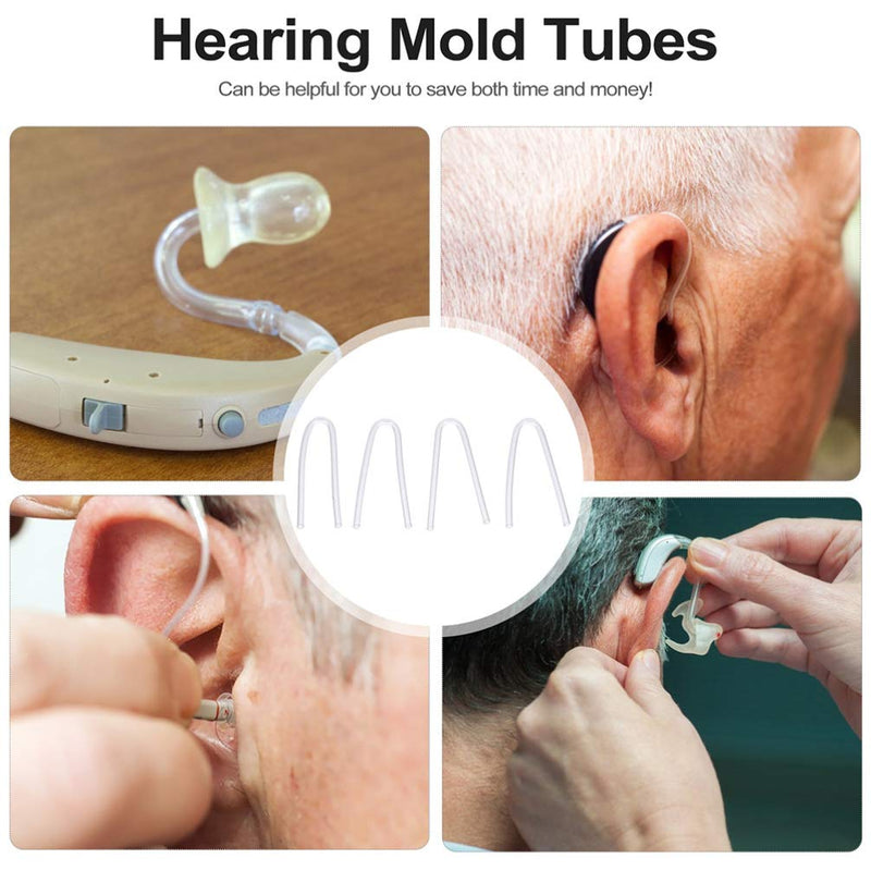 [Australia] - ULTECHNOVO Hearing Aid Tubes- 8pcs Replaceable BTE Earmold Tubes Soft Hearing Aids Tube Mold Tubing for Hearing Machine 