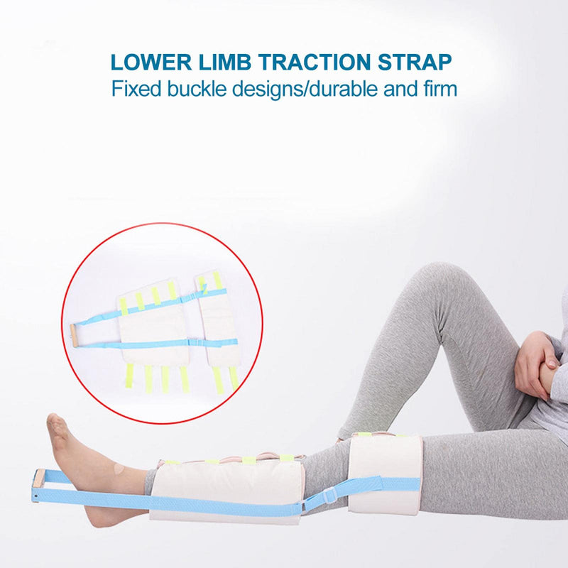 [Australia] - Lower Limb Traction,Belt Thigh Traction Strap Fracture Correction Recovery Traction Strap Fracture Pull-Down Fixation Belt Leg Knee Stretch Brace Knee Brace Pull-Down Belt Protector(M) 