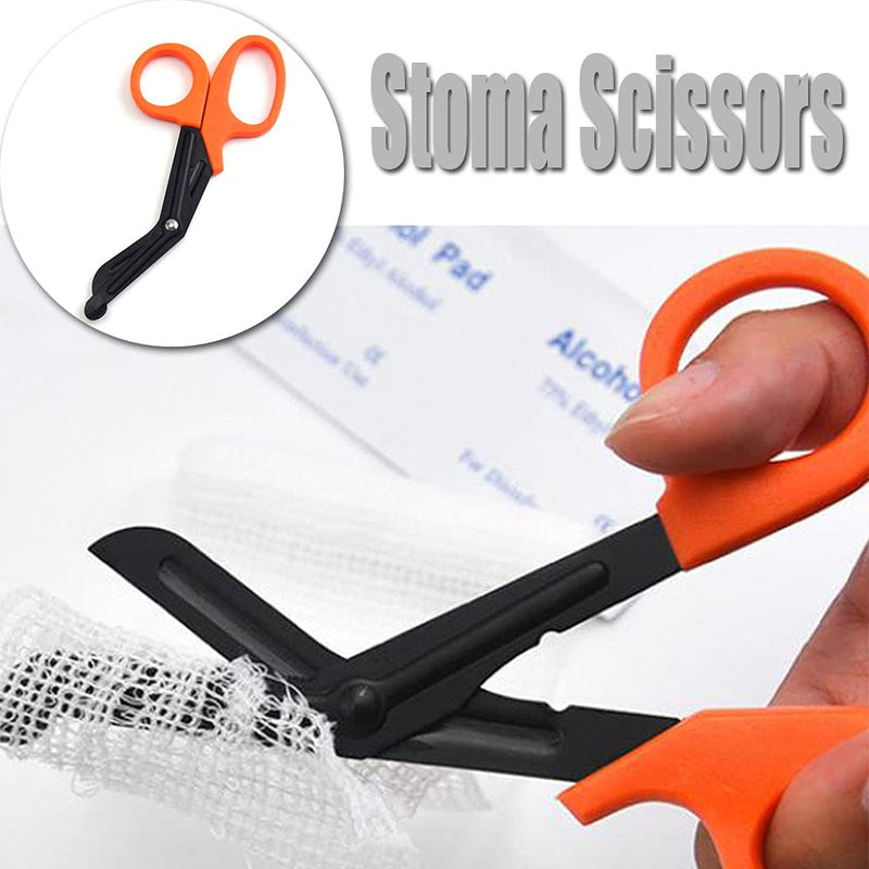 [Australia] - Scissors Stoma Scissors EMT and Trauma Shears Medical Scissors First Aid Scissors for Nurses Students Emergency Room Orange 