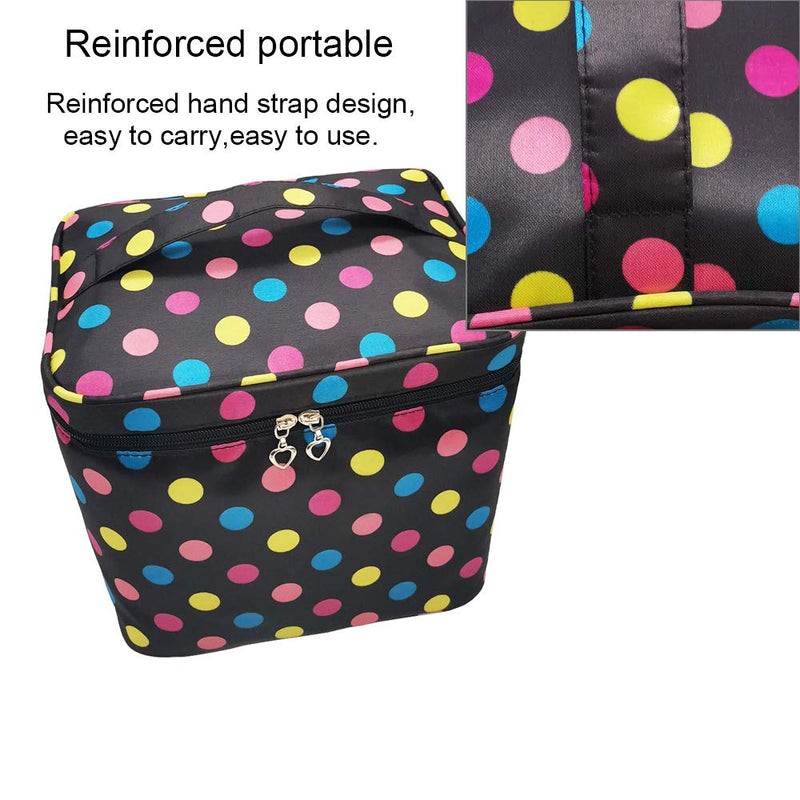 [Australia] - Large Make Up Bag,Make Up Case Large Travel Cosmetic Bags Makeup Bag with Brush Holder Multifunction Case Toiletry Bags with Handle for Women Girls 