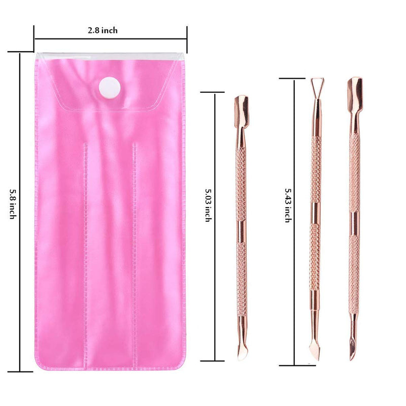 [Australia] - JUNHCZOY Cuticle Peeler Scraper Remove Gel Nail Polish and Cuticle Pusher and Spoon Nail Cleaner, Durable Pedicure Manicure Tools for Fingernails Toenails pink 