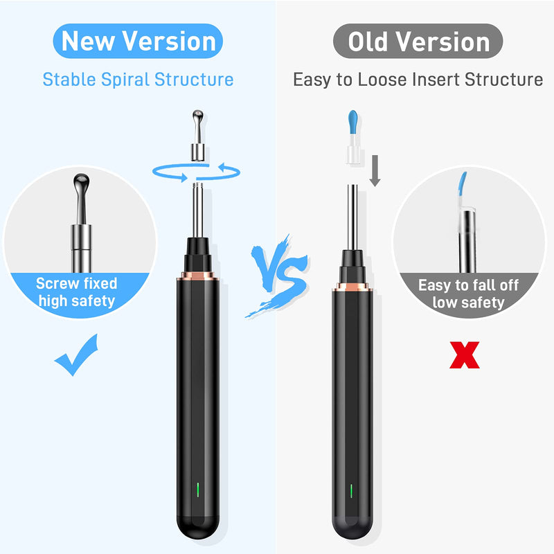 [Australia] - AWELOR Ear Wax Removal Ear Cleaner with Camera,1296P HD Endoscope Earwax Remover Tool with 6 LED Lights,Wireless Ear Otoscope Ear Cleaning Tool for iPhone, iPad & Android Smart Phones 