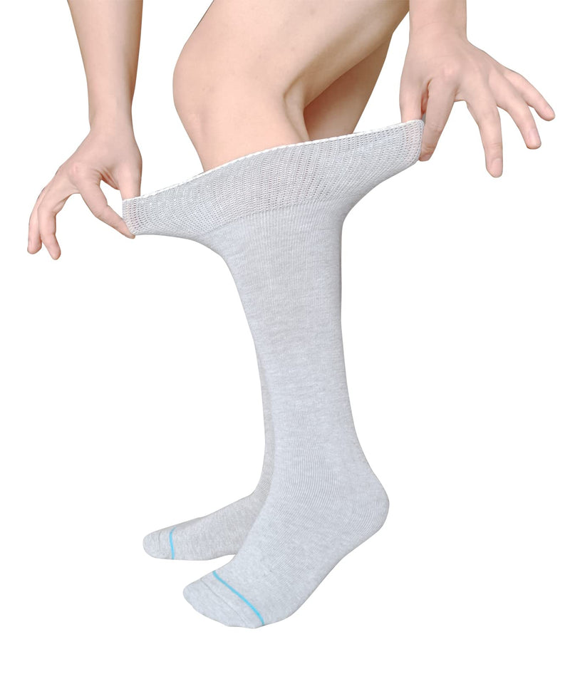 [Australia] - Replacement Sock Liner for Orthopedic Walking Boots Walker Brace,Tube Socks Under Air Cam Walkers and Fracture Boot Cast Shoe Surgical Leg Cover Grey 4 Pack 