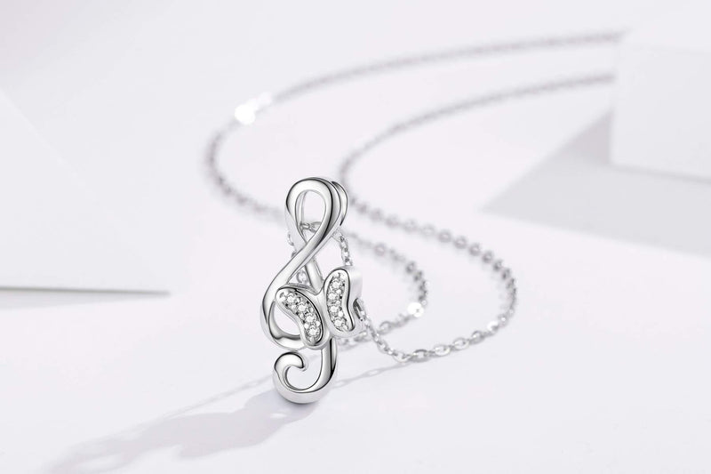 [Australia] - TRISHULA Tree of Life Cremation Locket Necklace for Memorial, Music Note Butterfly/Heart Rose 925 Sterling Silver Urn Jewelry Pendant,Keepsake Charm Pendant Jewelry for Women/Girl/Men B-Music Note Butterfly 