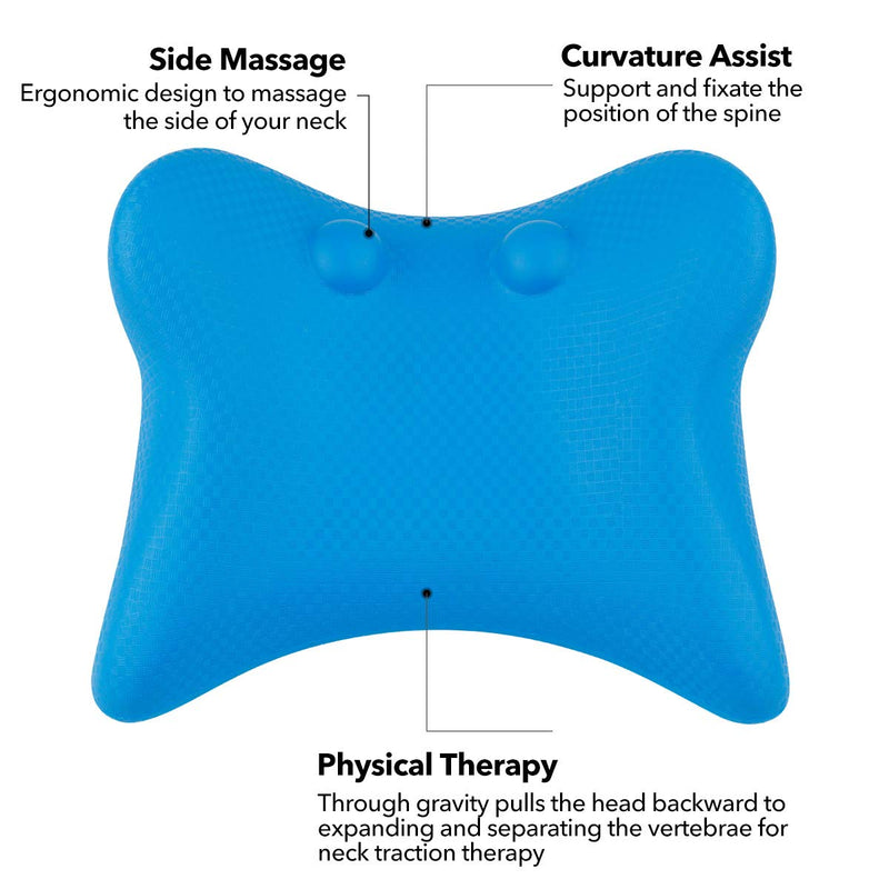 [Australia] - Fronnor Neck Stretcher Cervical Traction,Neck and Shoulder Relaxer,Neck Support for Pain Relief,Muscle Relaxation (Blue) 