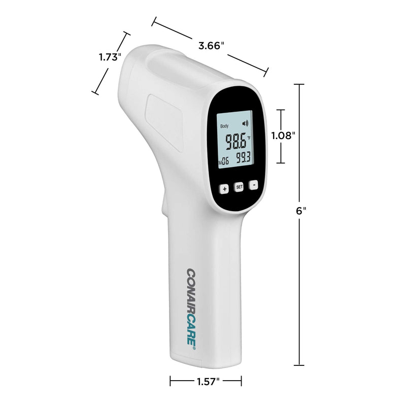 [Australia] - Conair Infrared Thermometer for Forehead - No Contact Thermometer With Fever Alert & 32-memory Function To Track Fever, 1 count 