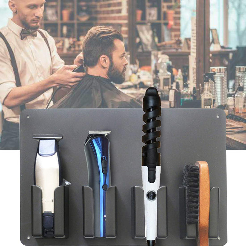 [Australia] - Gelible Hair Clipper Holder Salon Appliance Rack, Hairdressing Trimmers Storage Rack,Bathroom Comb Storage Stand, Electric Clipper Storage Convenient .Pack of 2 (Black) 