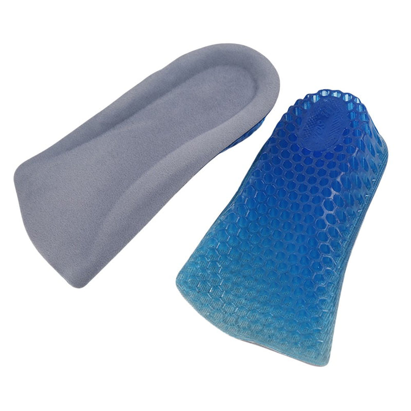 [Australia] - Healifty 3cm Heel Lift Inserts Silicone Height Increase Insole Invisible Height Increase Half Pads for Men Women (Sky Blue) 