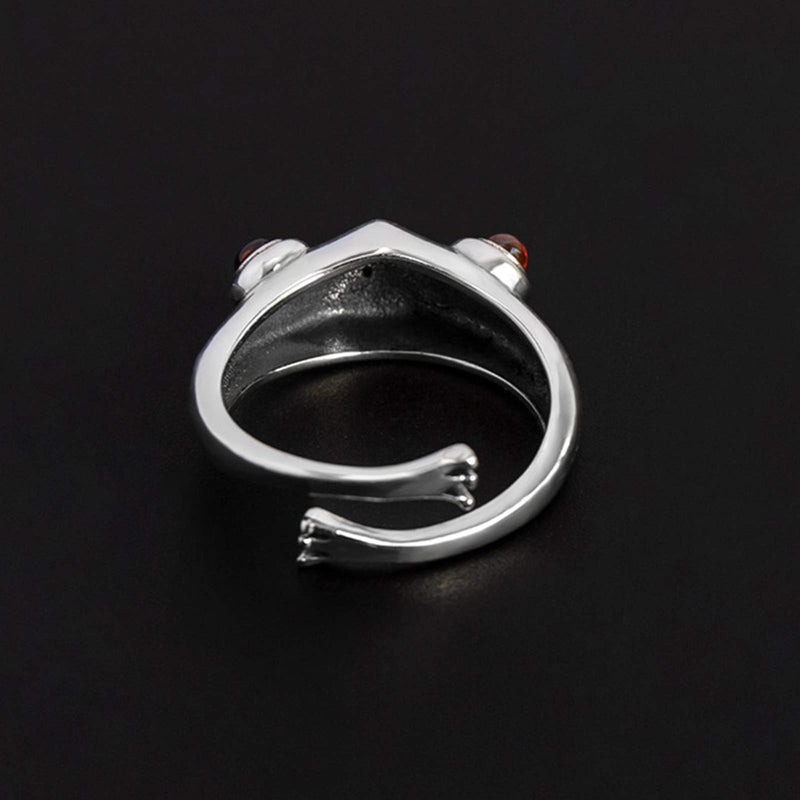 [Australia] - Frog Rings,Personalized Open Adjustable couples rings,Cute Animal wedding bands for women Frog Ring A 