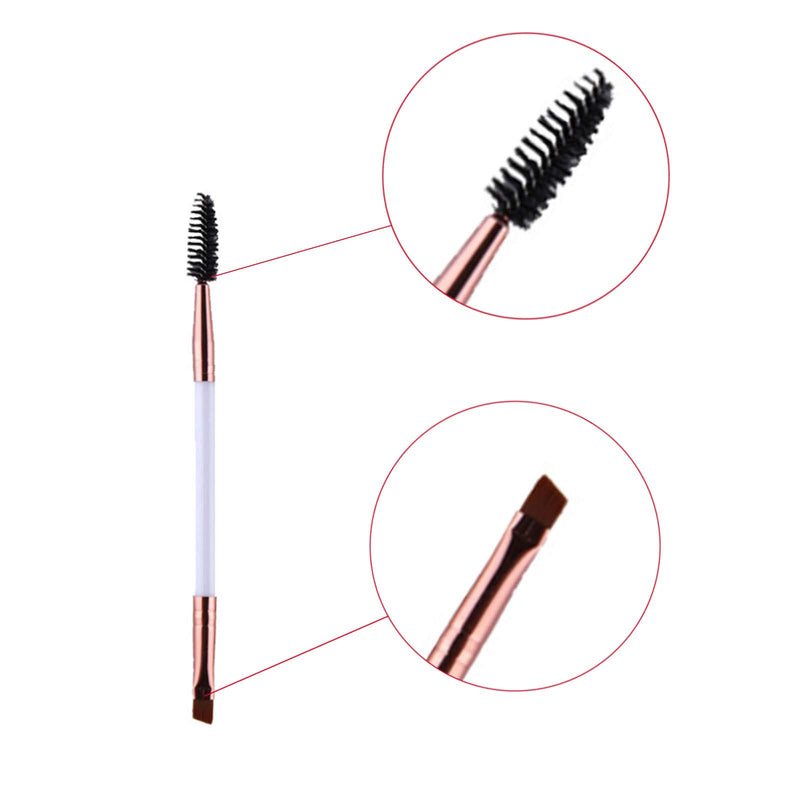 [Australia] - Duo Eye Brow Brush, Eyelash Comb Eyebrow Brush, Angled Eyebrow Brush and Spoolie Brush for Defining Eyebrows (1pcs, Color 4) 1pcs 