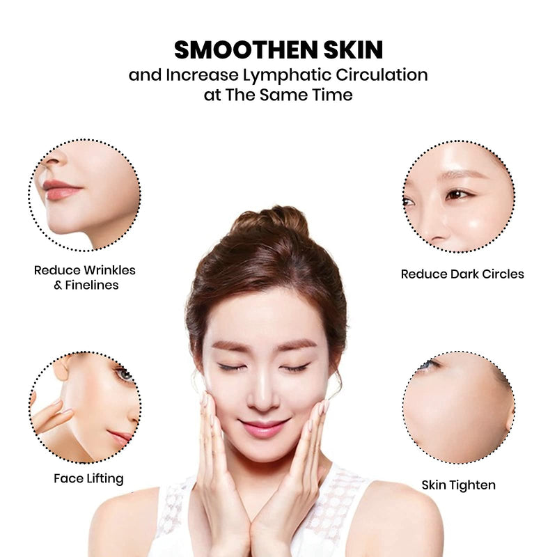 [Australia] - Jade Roller for Face & Gua Sha Facial Tools Skin Roller Massager Tool GuaSha Tool for Face Board Natural Jade Stone 