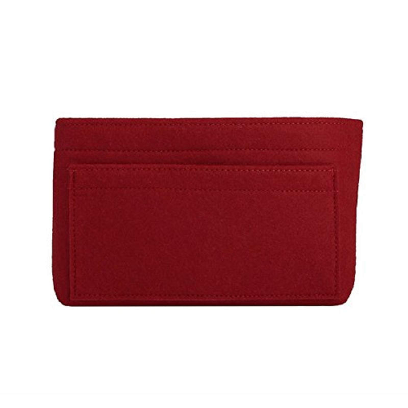 [Australia] - Felt Insert Bag Organizer Bag In Bag For Handbag Purse Organizer, 13 Colors, 6 Size Small Red 