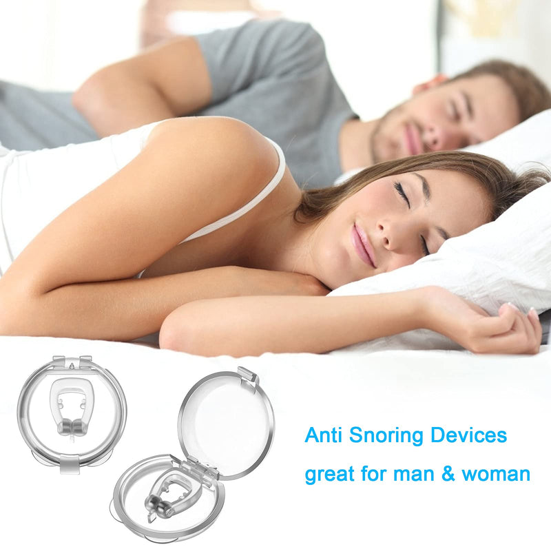[Australia] - Montloxs Anti Snoring Devices Magnetic Anti Snoring Clips for Nose Snore S per Silicone Anti Snore Clip Set for Better Deep Sleep 