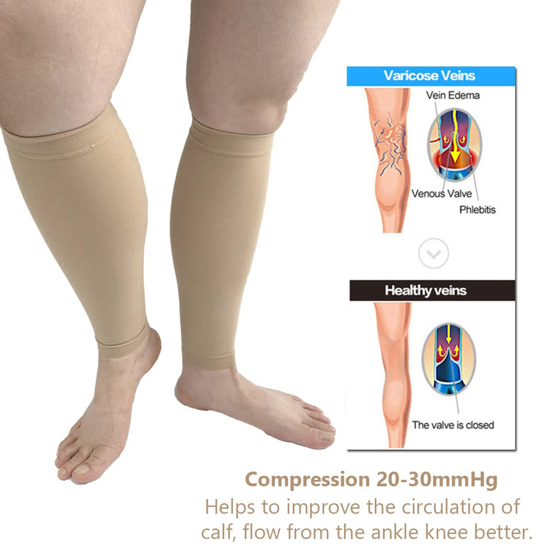 [Australia] - T.E.D. Anti Embolism Stockings, Calf Compression Sleeve for Shin Splint 