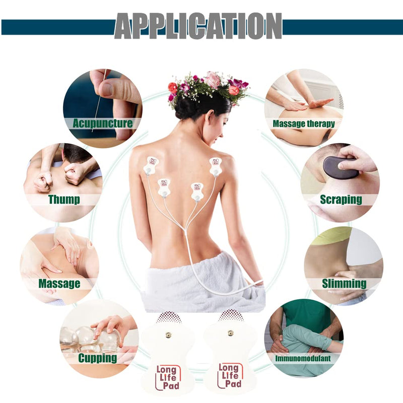 [Australia] - 10 Pieces TENS Electrodes Pad Replacement Pad for TENS Unit TENS Electrode Pad Adhesive Gel Pads for Omron 