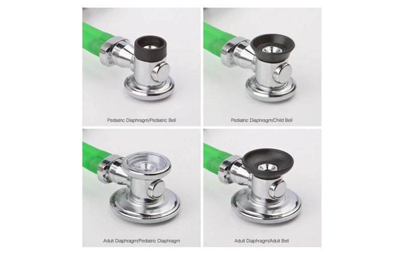 [Australia] - ADC Adscope 647 Sprague-1 Lightweight Single-Tube Stethoscope with 5 Interchangeable Chestpiece Options, Black 