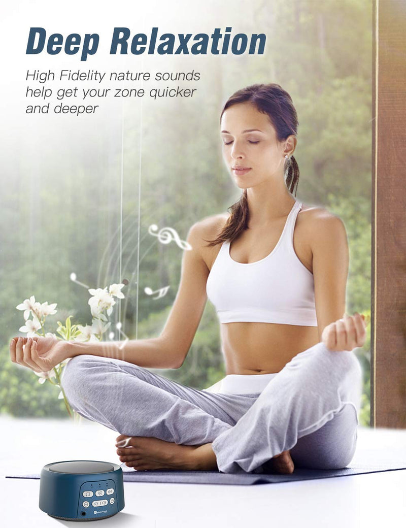 [Australia] - Dreamegg White Noise Machine - D3 Pro Sleep Sound Machine, Rechargeable Noise Machine for Sleeping, 29 HiFi Sound, Battery or Adapter, Auto-Off Timer, Portable Sound Machine for Baby Adult Home Travel D3Pro-Black 