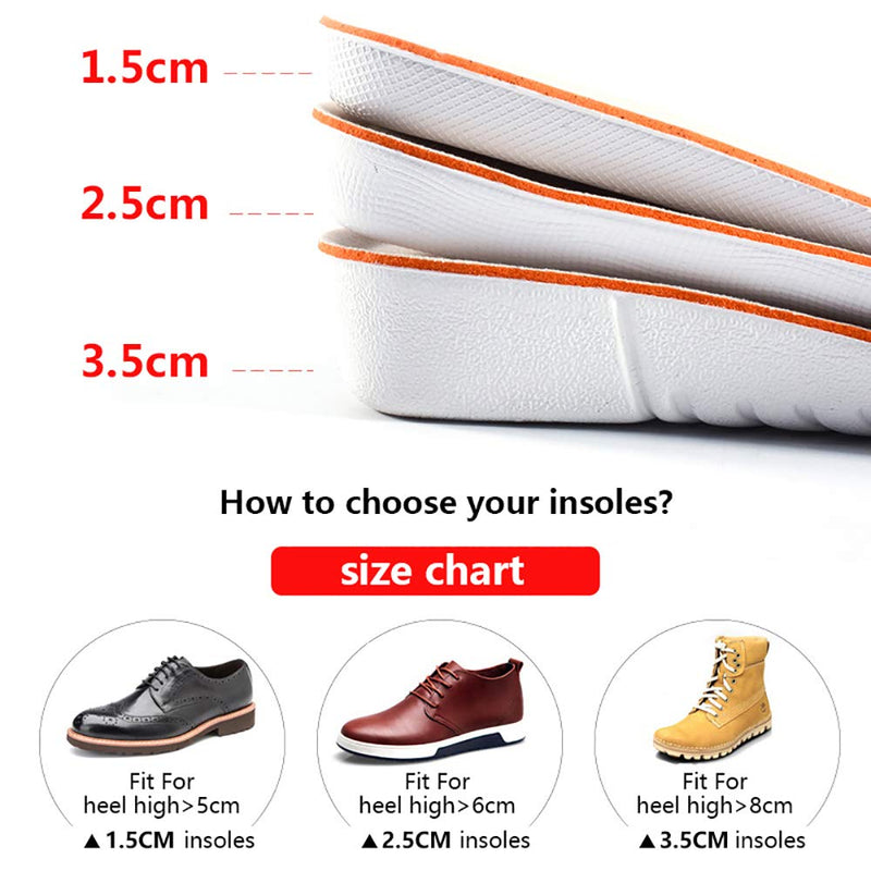 [Australia] - Height Increase Insole 3.5cm Breathable High Full Shoe Insoles Shoe Inserts Cushion Pads Lift Kits Elevator Insoles for Women US4-7 US 4-7 