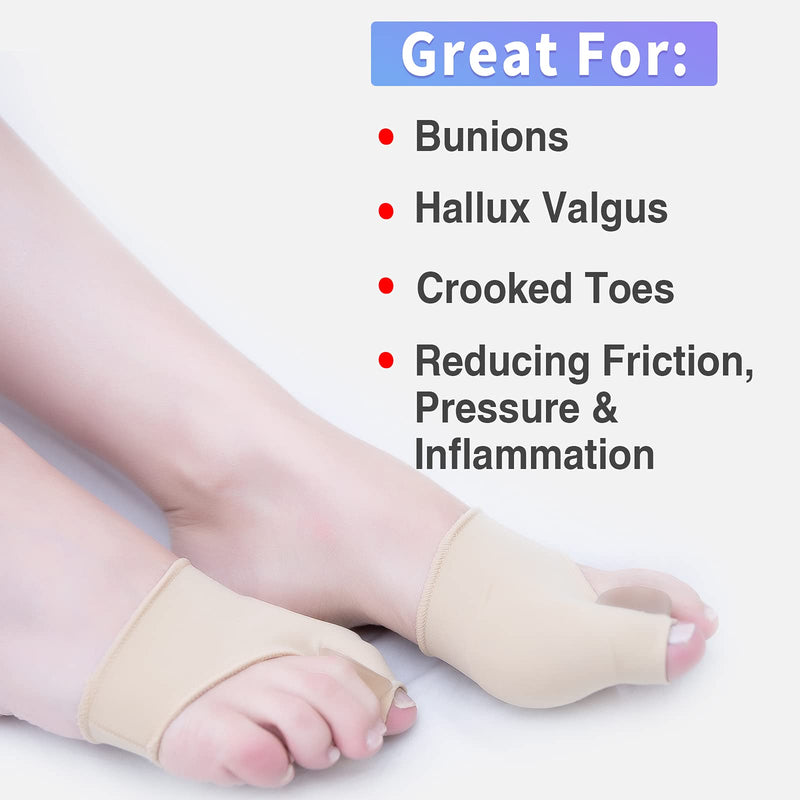 [Australia] - Bunion Corrector for Women, Toe Splints, Soft Gel Cushion Toe Spacers, Toie Separators for Overlapping, Toes Orthopedic for Hallux Valgus, Big Toe Joint Pain Relief for Day/Night Support (Small) Small 