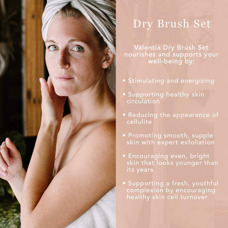 [Australia] - Valentia Body and Facial Brush Set Exfoliator 