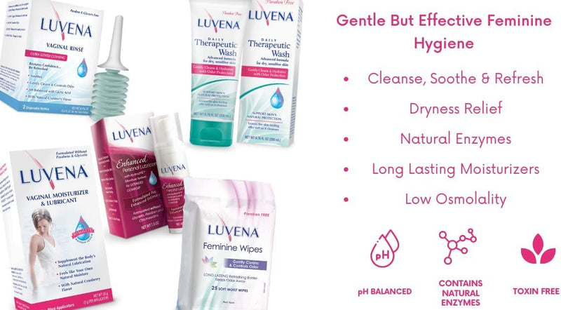 [Australia] - Luvena Moisturizer - Vaginal Moisturizer & Menopause Support for Women - Feminine Intimate Dryness, Redness, Irritation, Burning Symptom Relief - Water Based, Paraben & Glycerin Free - (2 Pack) 6 Count (Pack of 2) 