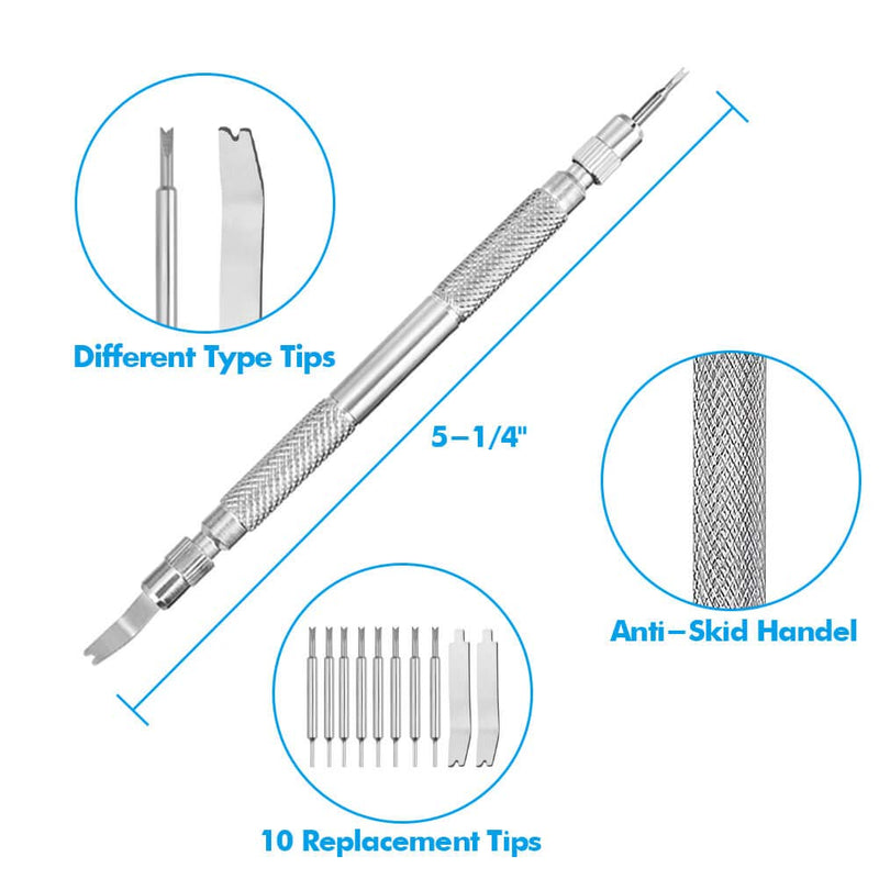 [Australia] - Selizo Spring Bar Tool Watch Link Remover Tool Kit with Instruction Manual Watch Band Tool Link Pin Removal for Watch Repair Band Adjustment Replacement Sizing 