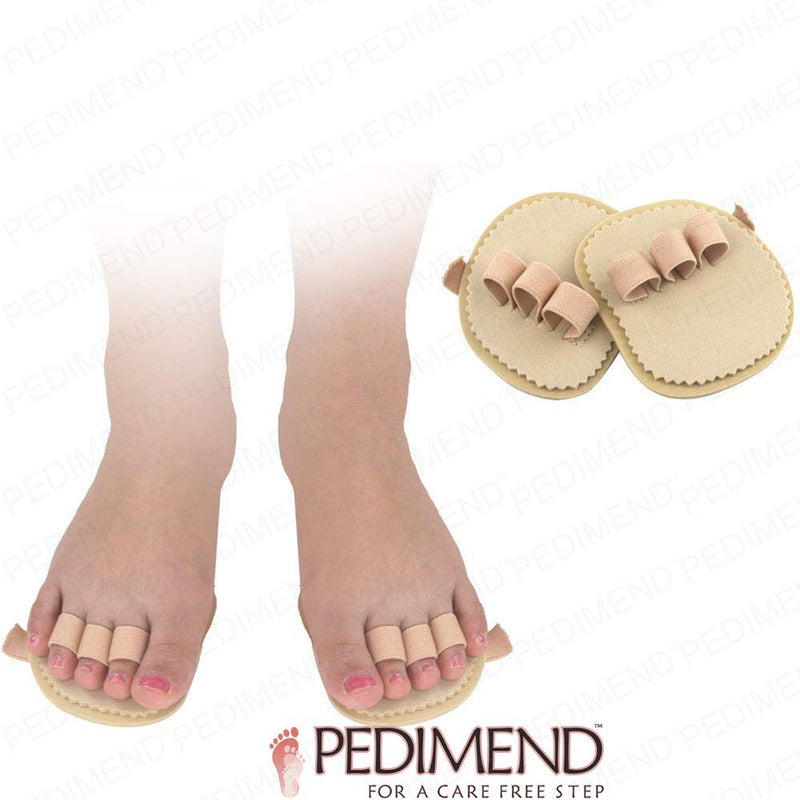 [Australia] - PEDIMEND Hammer Toe Corrector (1PAIR - 2PCS) | Straighten Bent Toes | Helps to Correct Overlapping Toes | Relieve & Protect Bunion | Unisex | Foot Care 