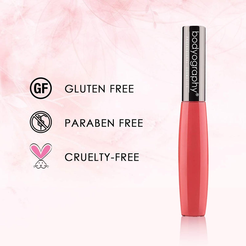 [Australia] - Bodyography Moisturizing, Non-Sticky Lip Gloss, Aloe Vera-Based (Pucker Up, Coral Cream) 